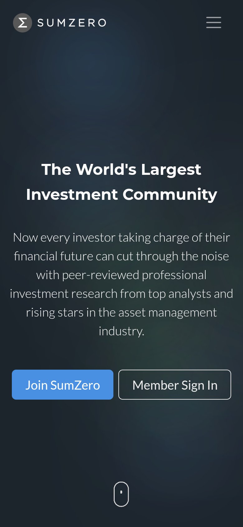 SumZero mobile capture for Mobile web