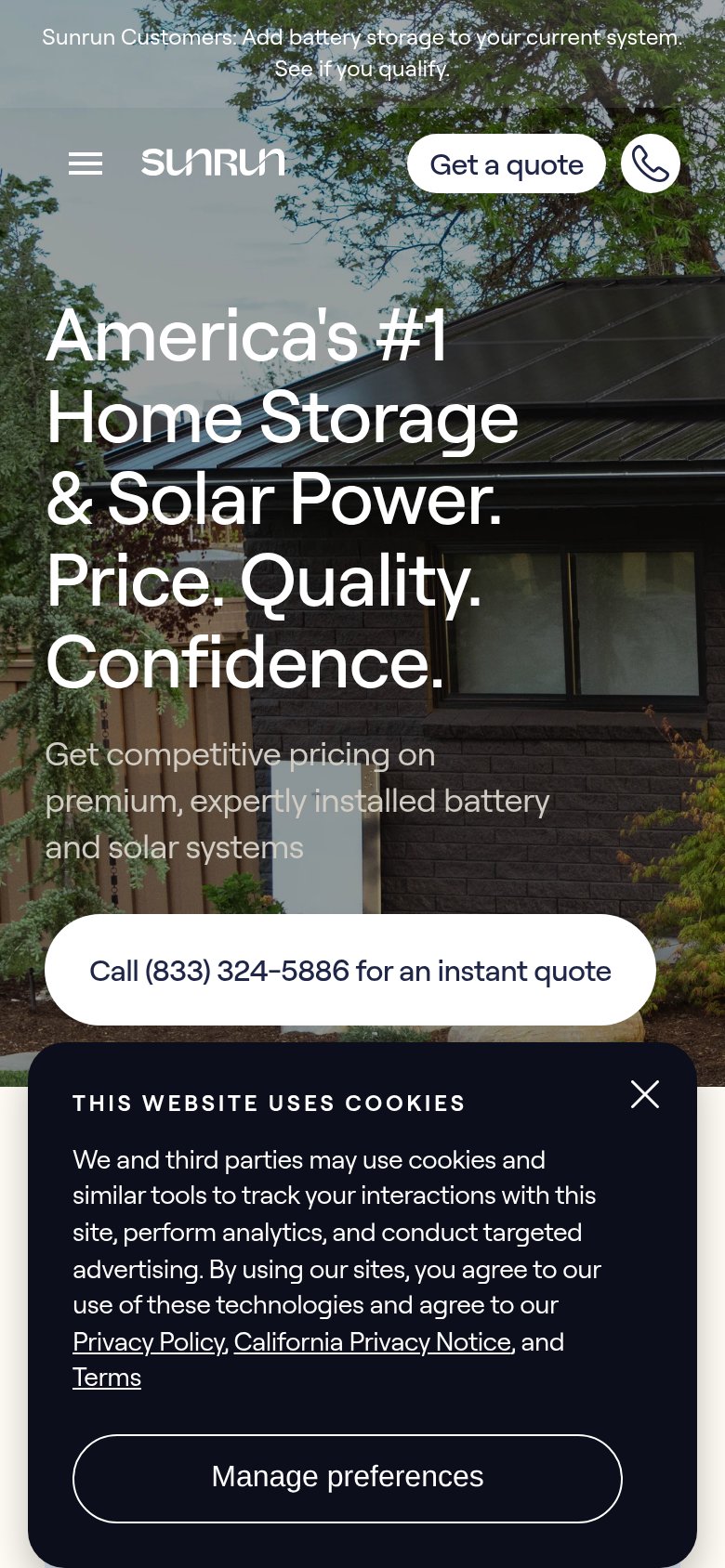 Sunrun mobile capture for Mobile web