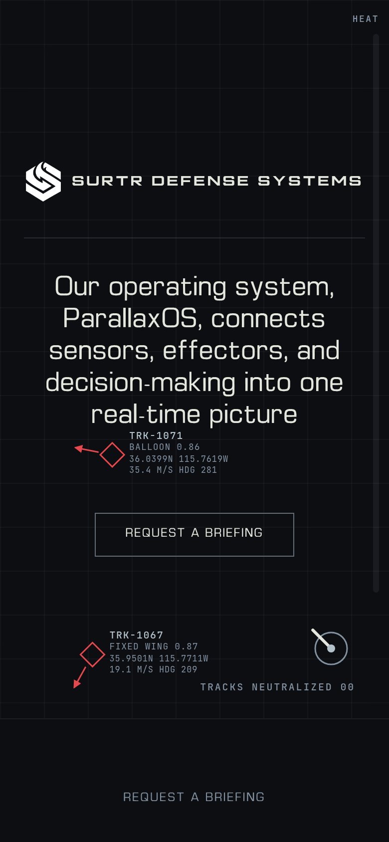 Surtr Defense Systems mobile capture for Mobile web