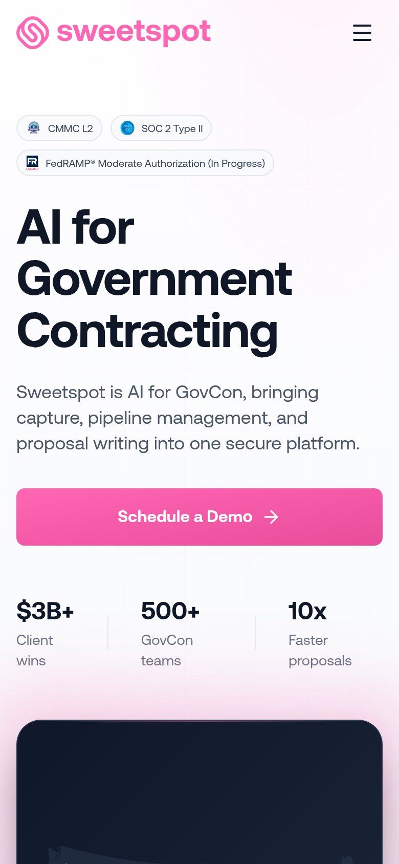 Sweetspot mobile capture for Mobile web