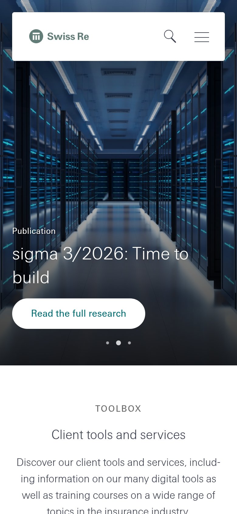 Swiss Re (AV Risk Score / automotive & mobility solutions) mobile capture for Mobile web