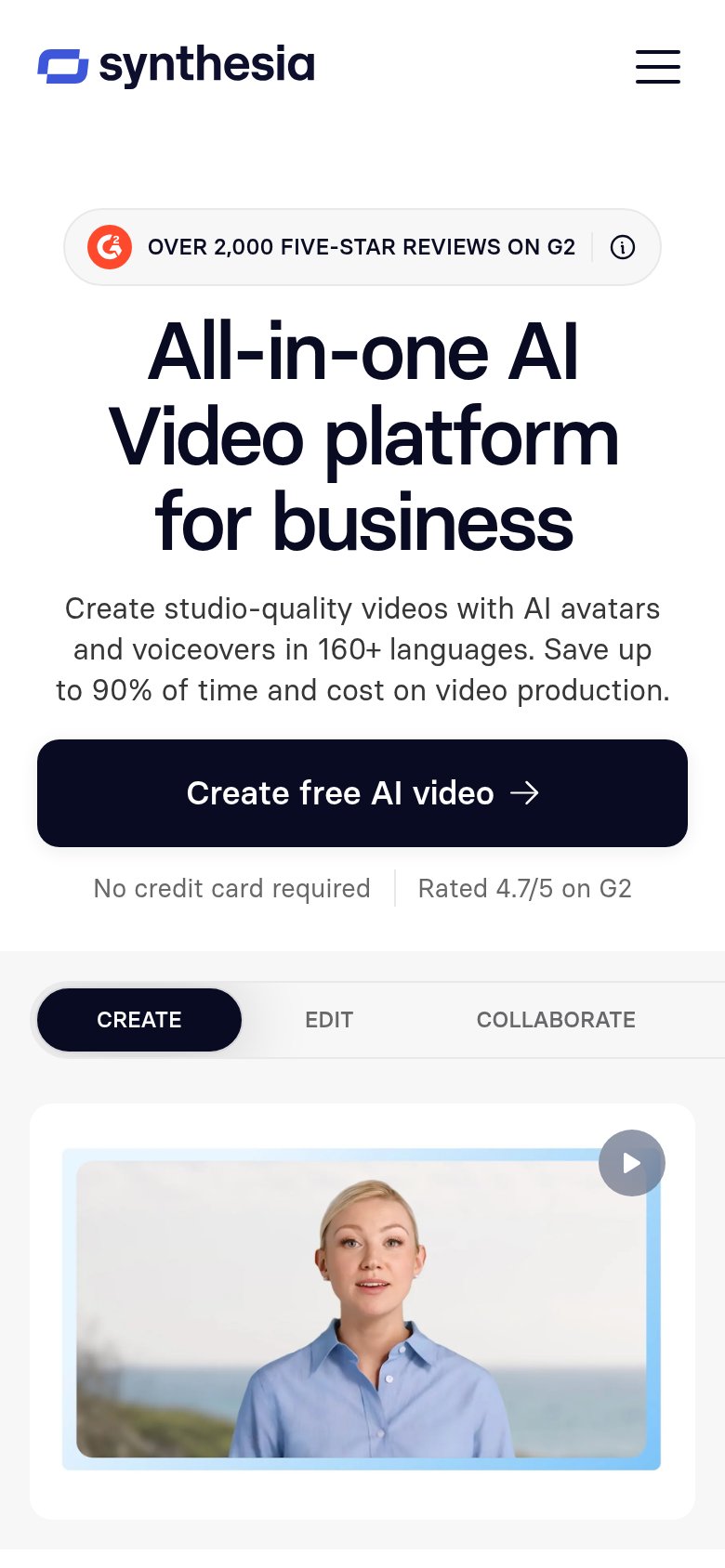 Synthesia mobile capture for Mobile web