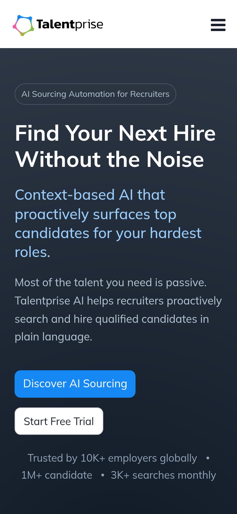 Talentprise mobile capture for Mobile web