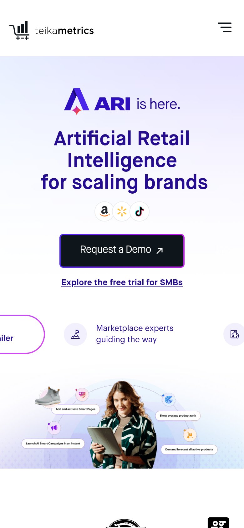 Teikametrics mobile capture for Mobile web