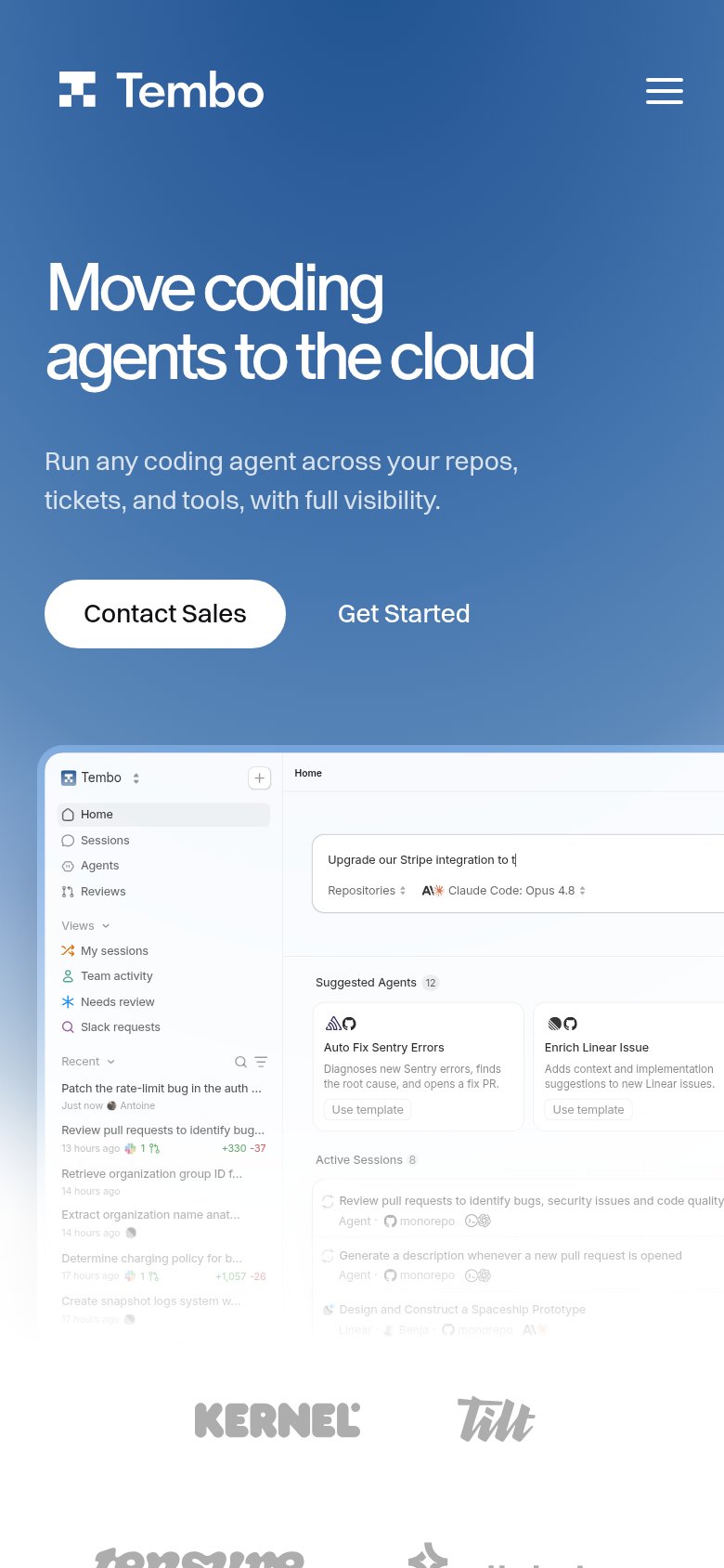 Tembo mobile capture for Mobile web