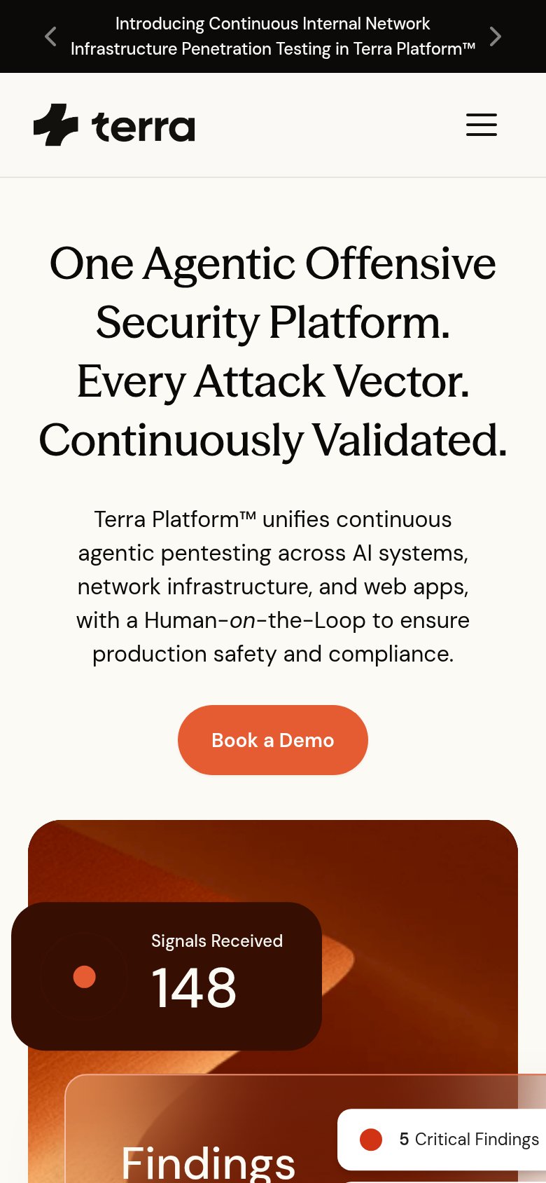 Terra Security mobile capture for Mobile web