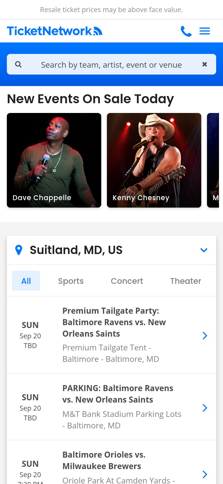 TicketNetwork mobile capture for Mobile web