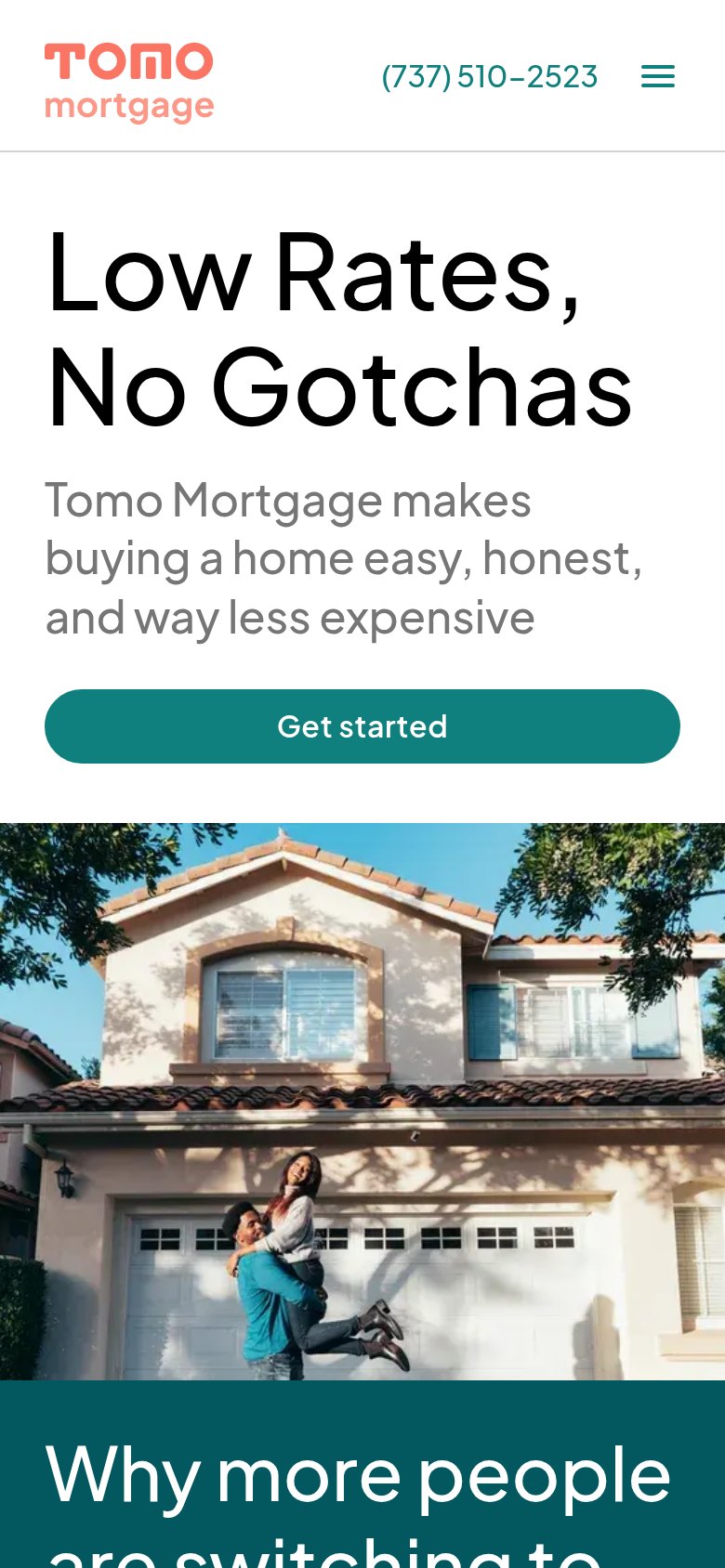 Tomo mobile capture for Mobile web