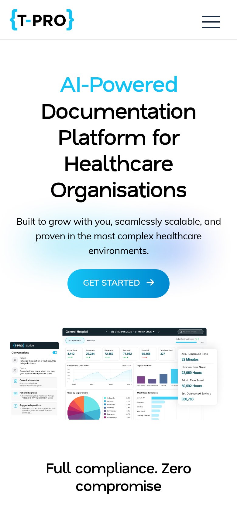 Speechmatics-powered T-Pro (T-Pro Health) mobile capture for Mobile web