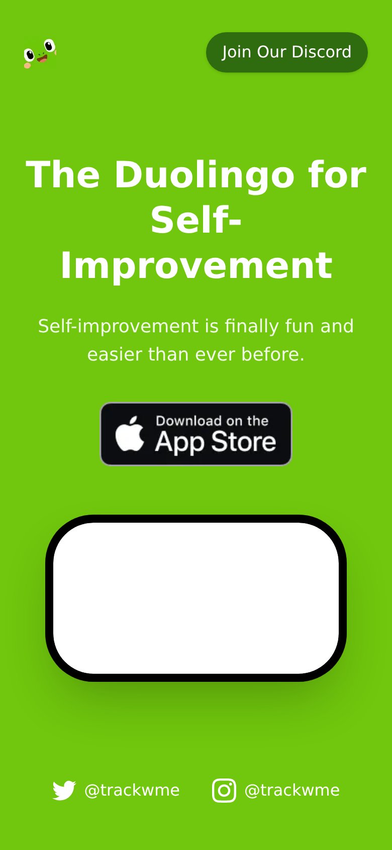 trackwme.com mobile capture for Mobile web