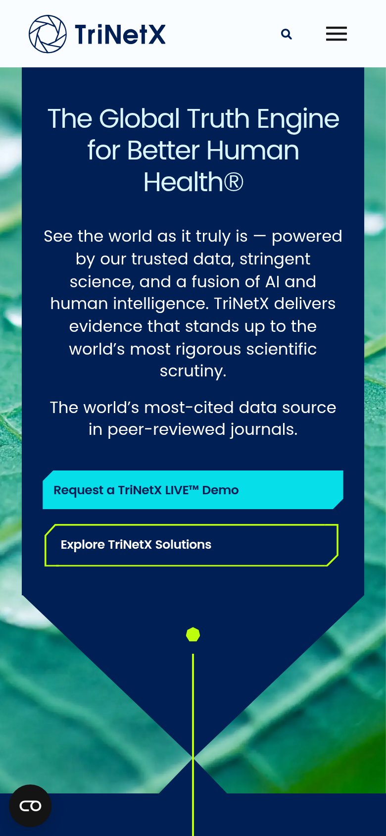 TriNetX mobile capture for Mobile web