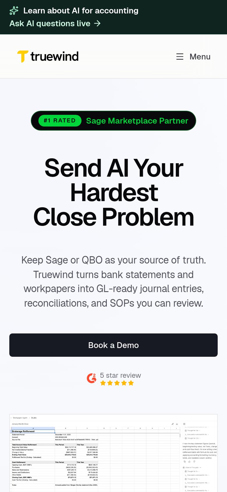 Truewind mobile capture for Mobile web