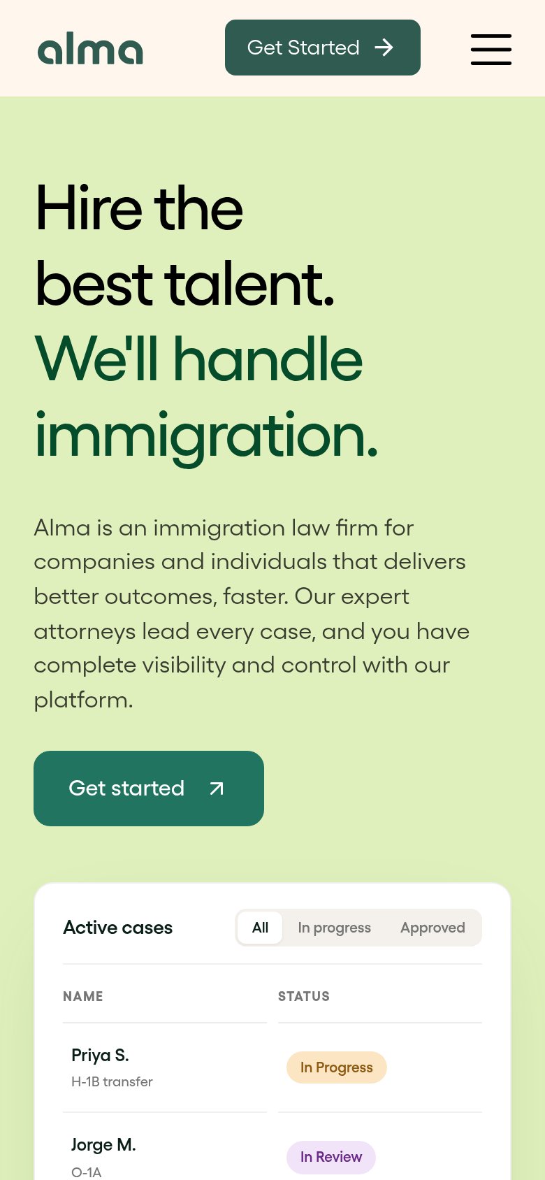 Alma mobile capture for Mobile web