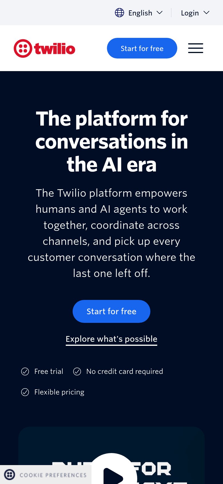 Twilio mobile capture for Mobile web