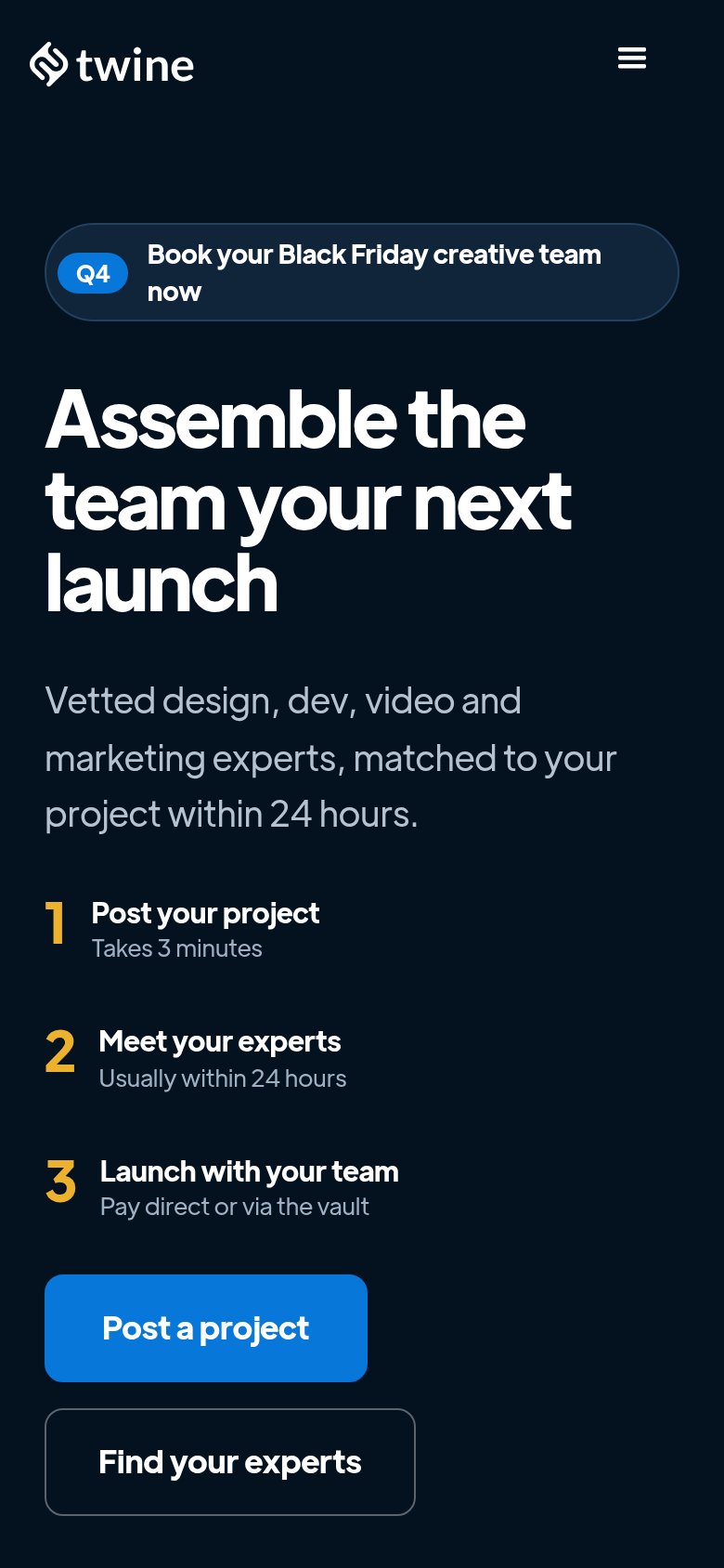 Twine AI mobile capture for Mobile web