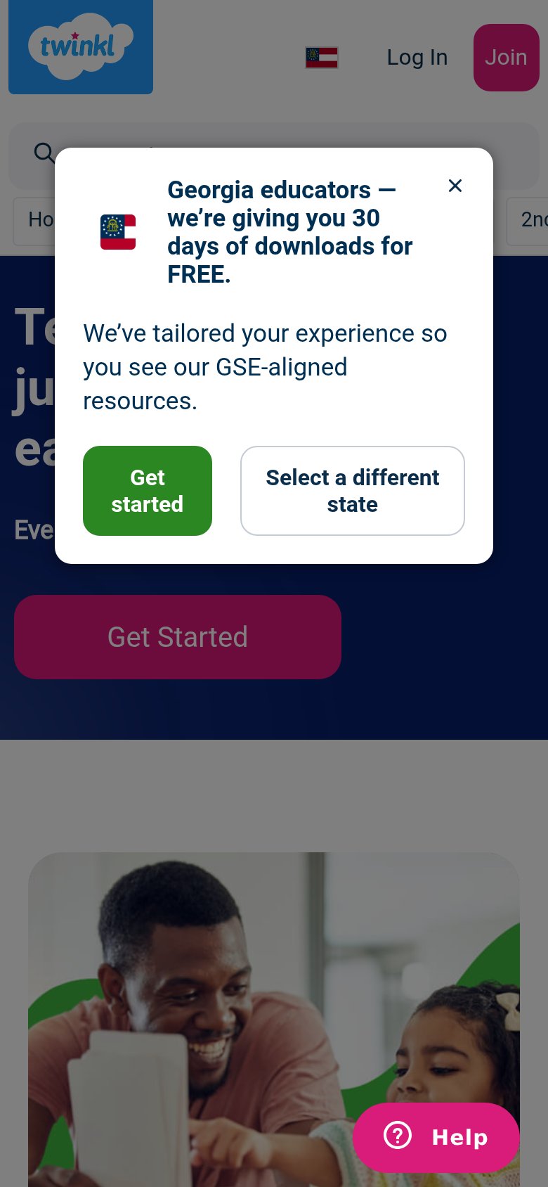 Twinkl mobile capture for Mobile web