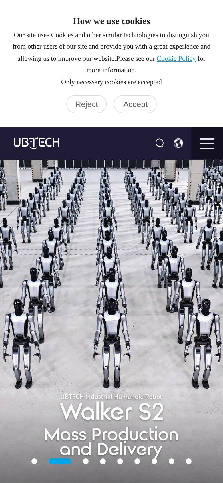 UBTECH Robotics mobile capture for Mobile web