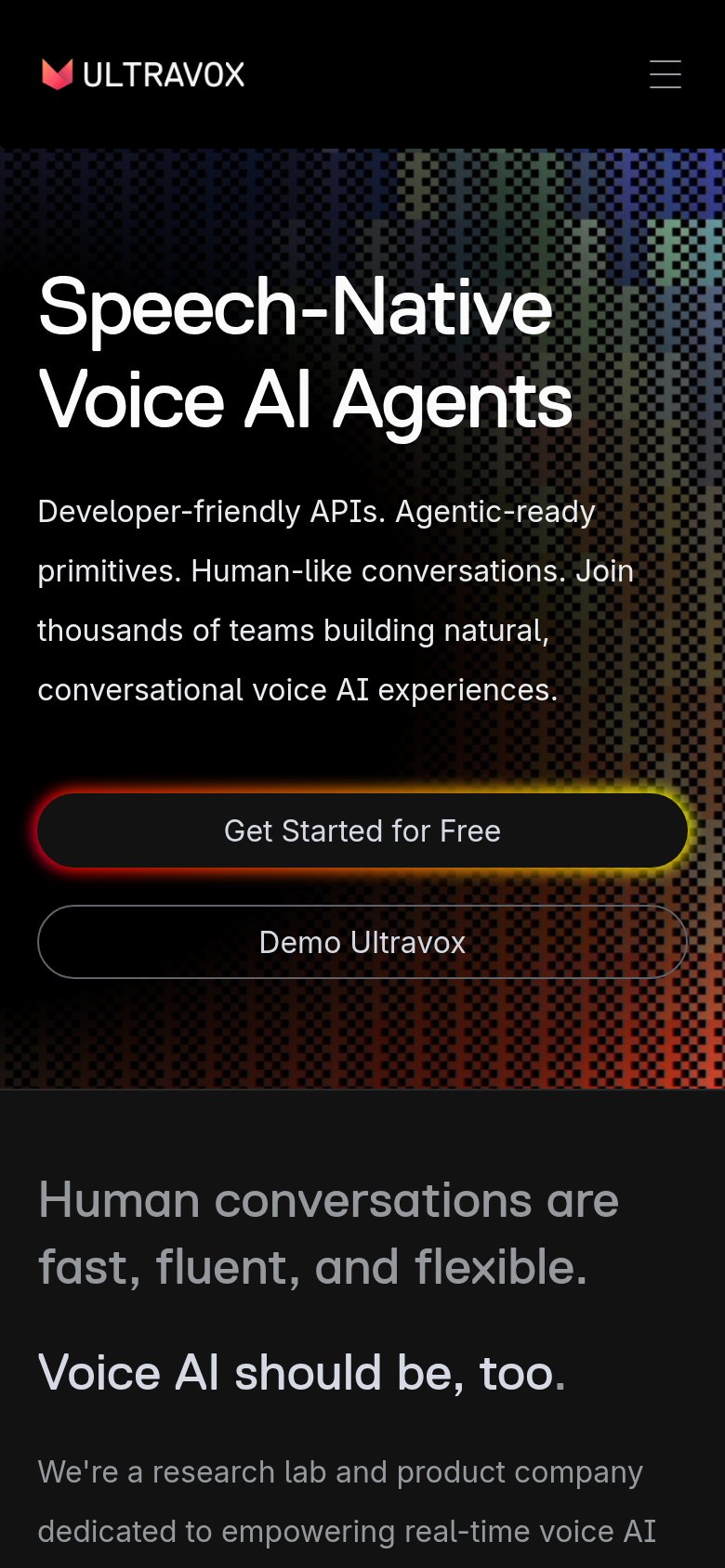Ultravox mobile capture for Mobile web