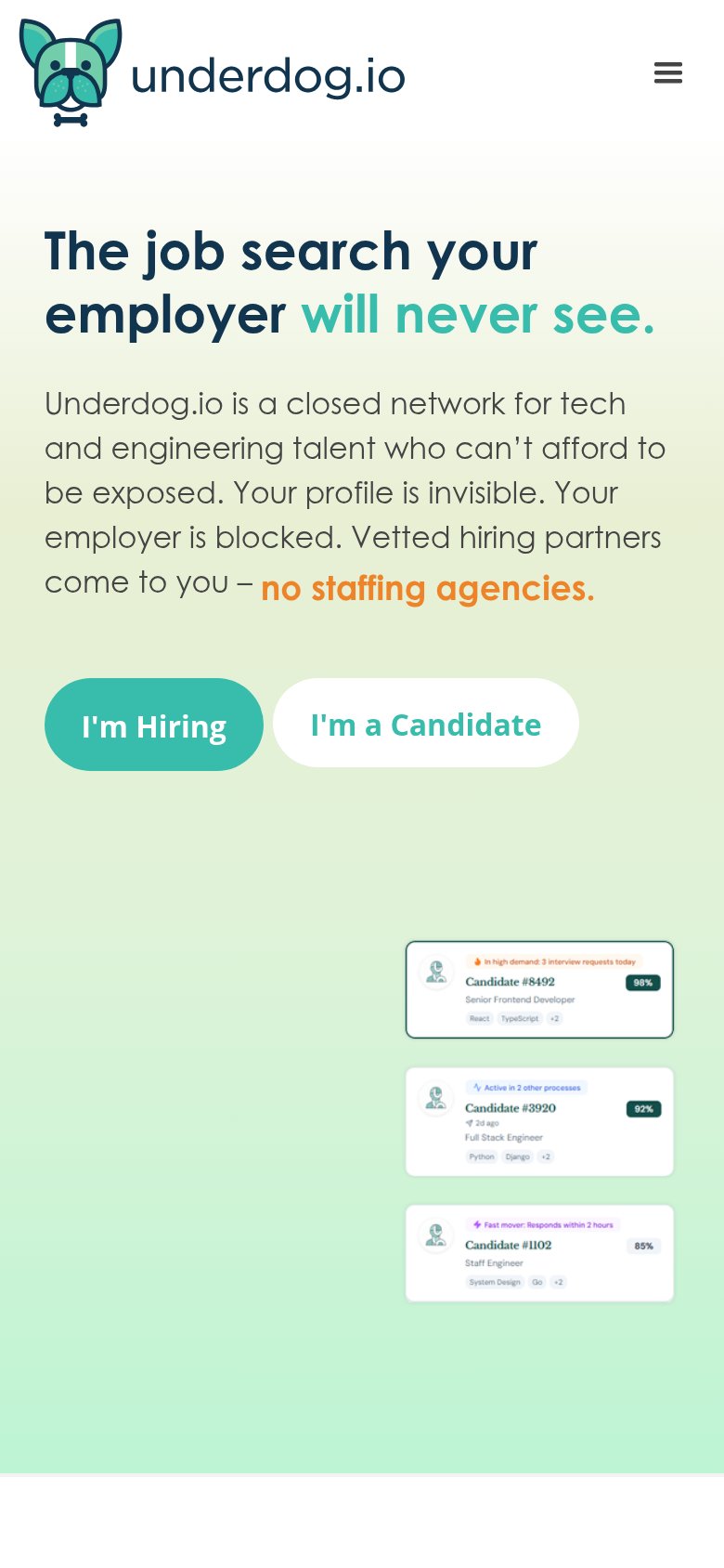 Underdog.io mobile capture for Mobile web