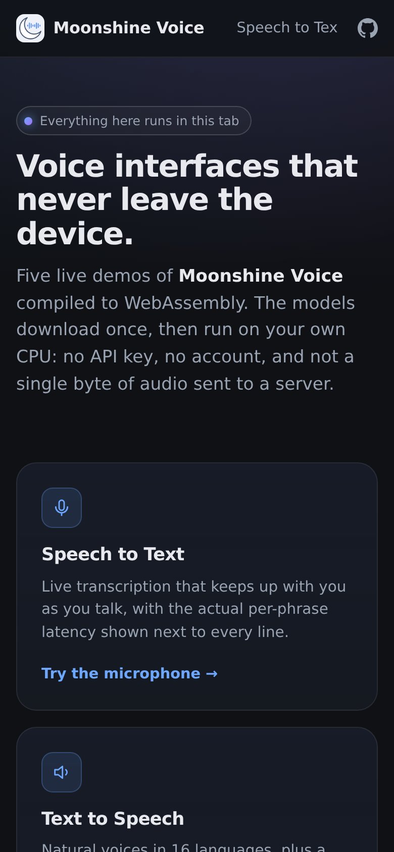 useful sensors (Moonshine) mobile capture for Mobile web