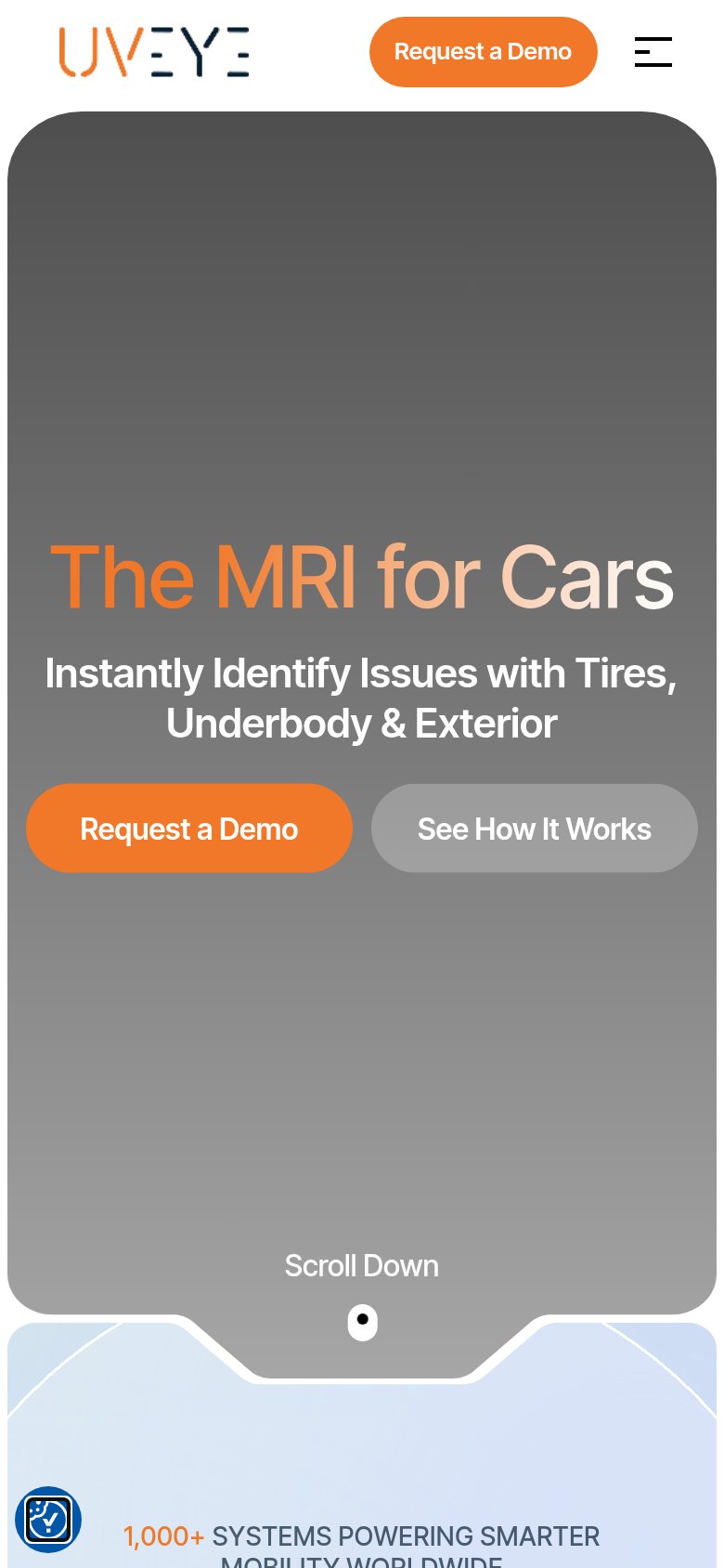 UVeye mobile capture for Mobile web