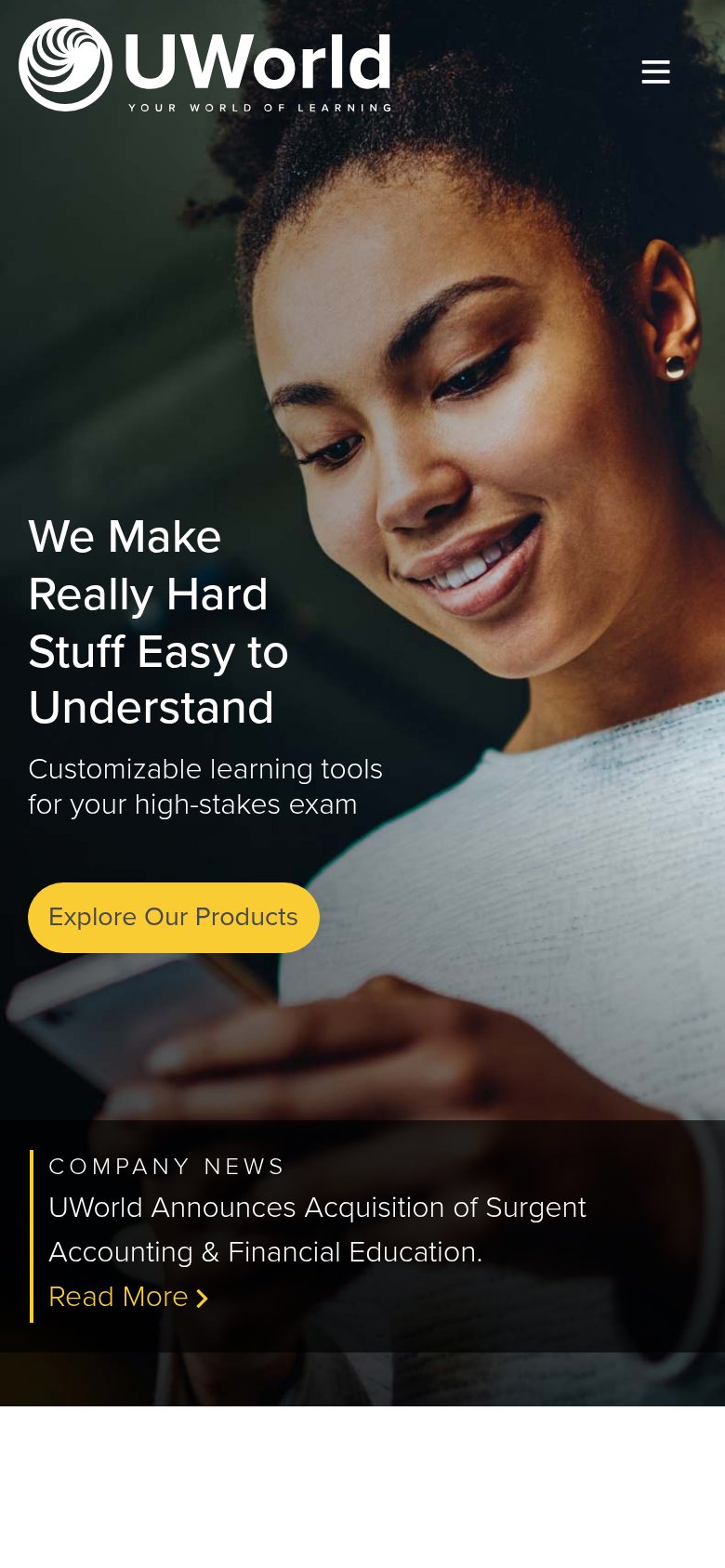 UWorld mobile capture for Mobile web