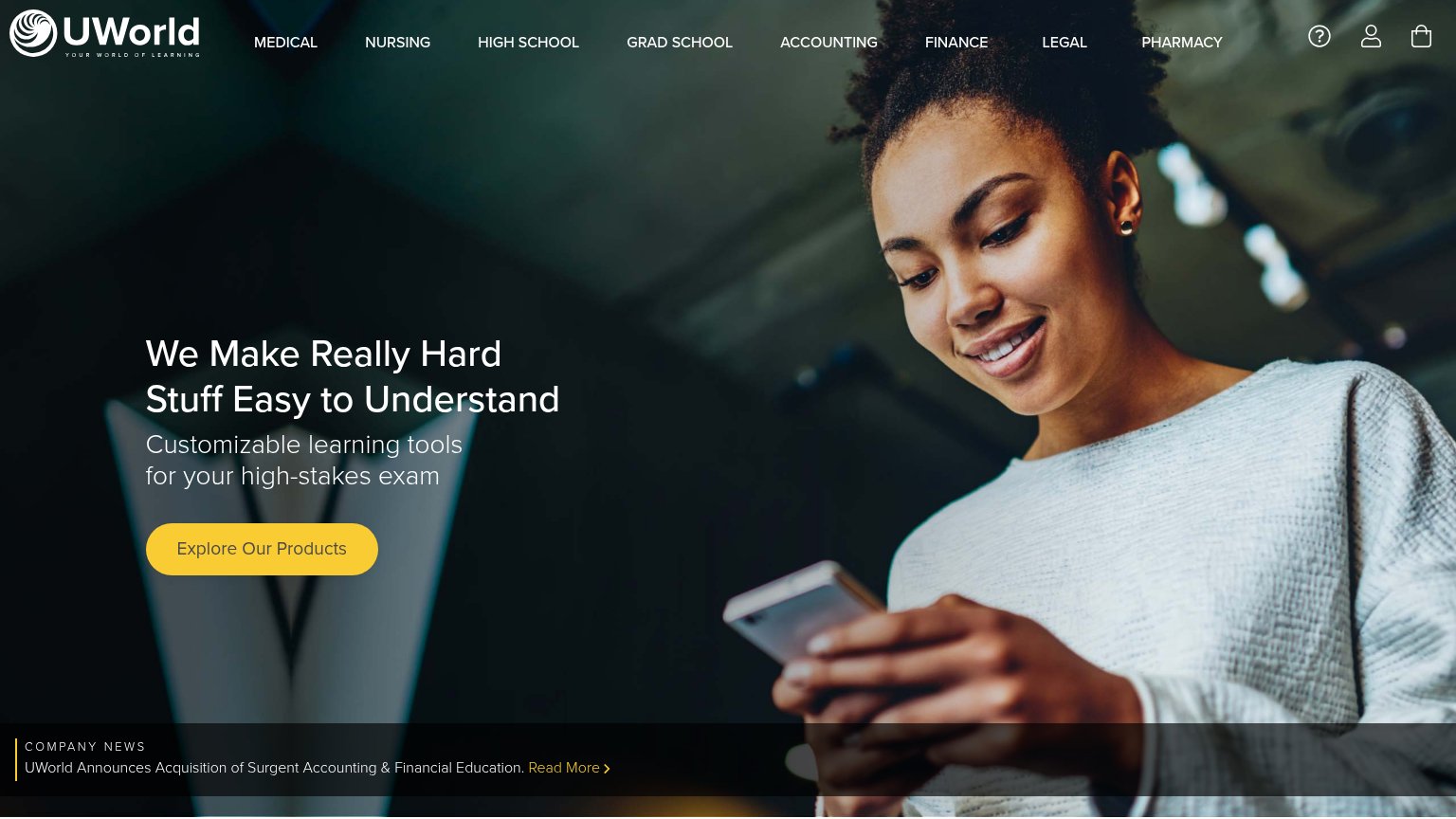 UWorld desktop capture for Trust