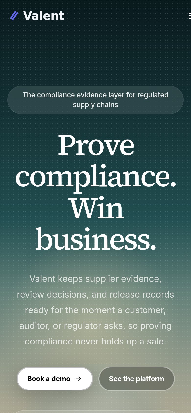 Valent mobile capture for Mobile web