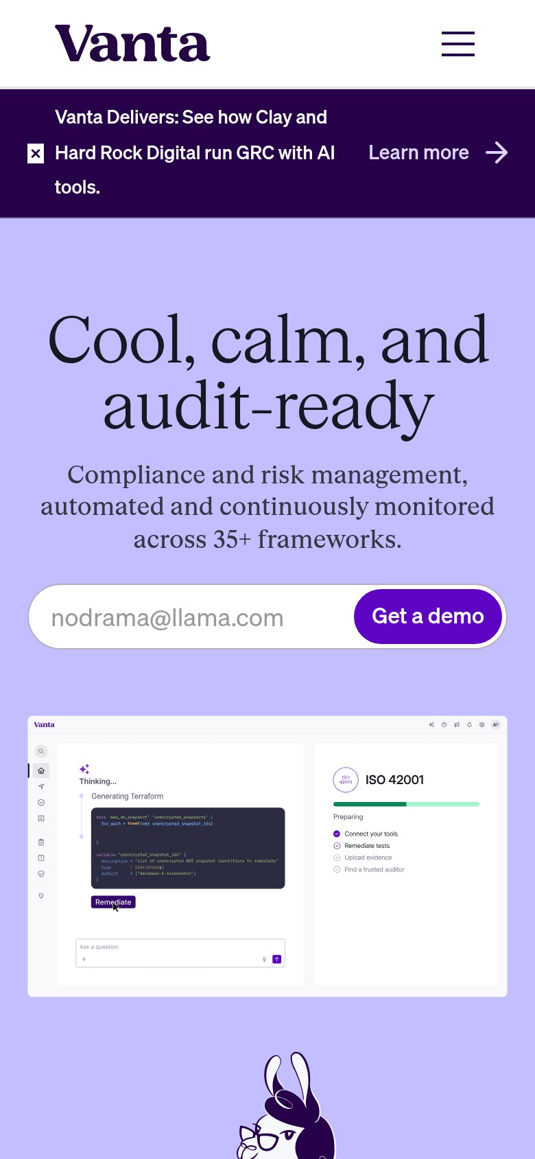 Vanta mobile capture for Mobile web