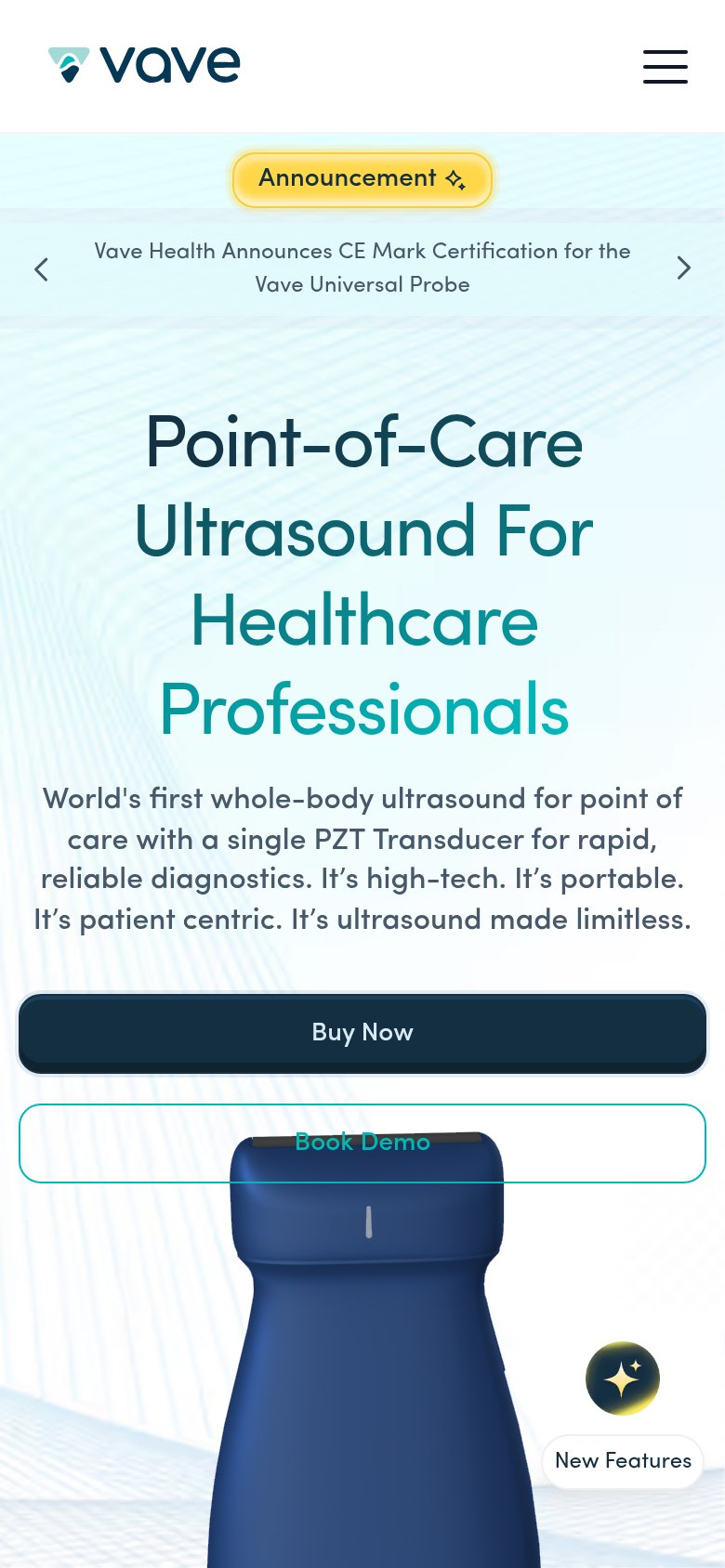 Vave Health mobile capture for Mobile web