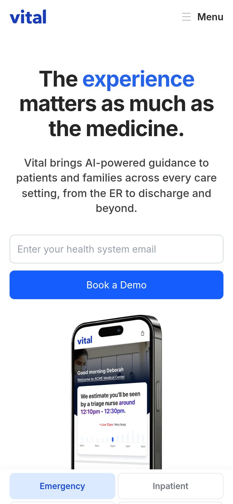 Vital mobile capture for Mobile web