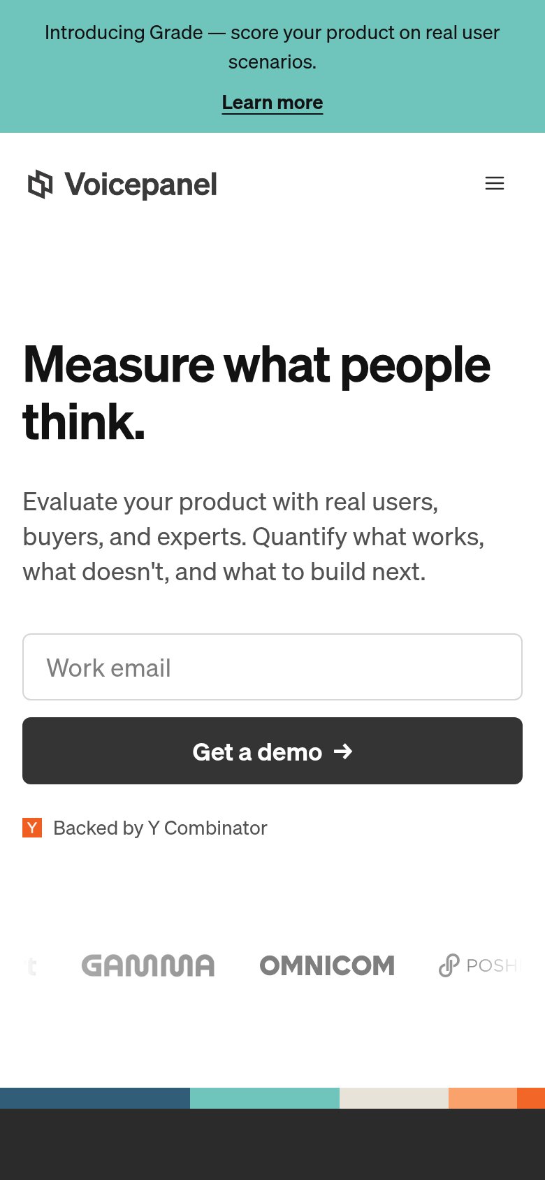 Voicepanel mobile capture for Mobile web