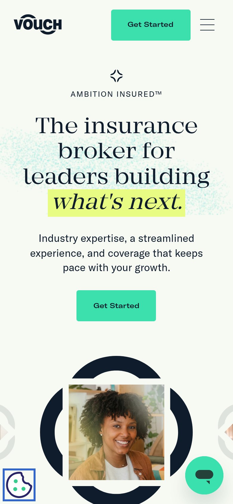Vouch Insurance mobile capture for Mobile web