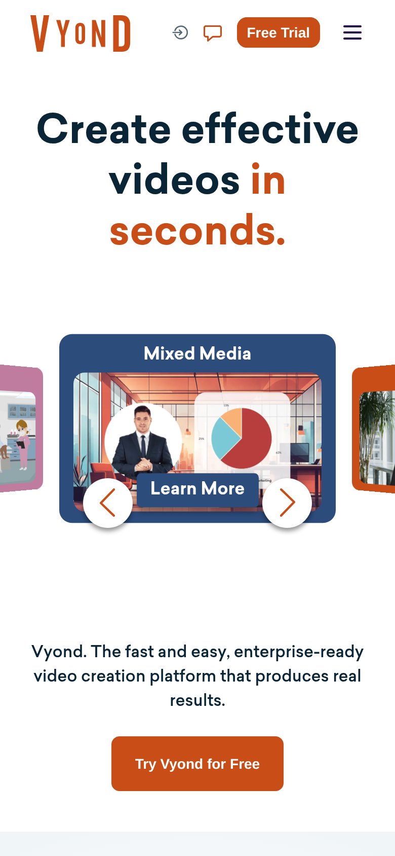 Vyond mobile capture for Mobile web