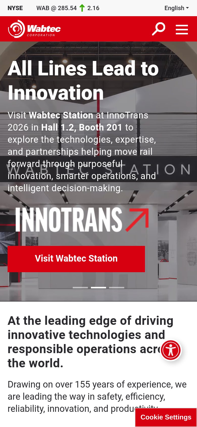 Wabtec (RailConnect / TMS) mobile capture for Mobile web