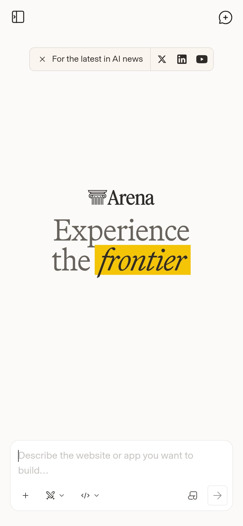 WebDev Arena mobile capture for Mobile web