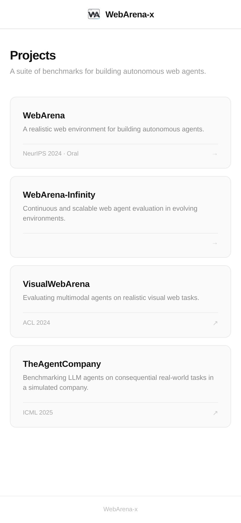 WebArena mobile capture for Mobile web