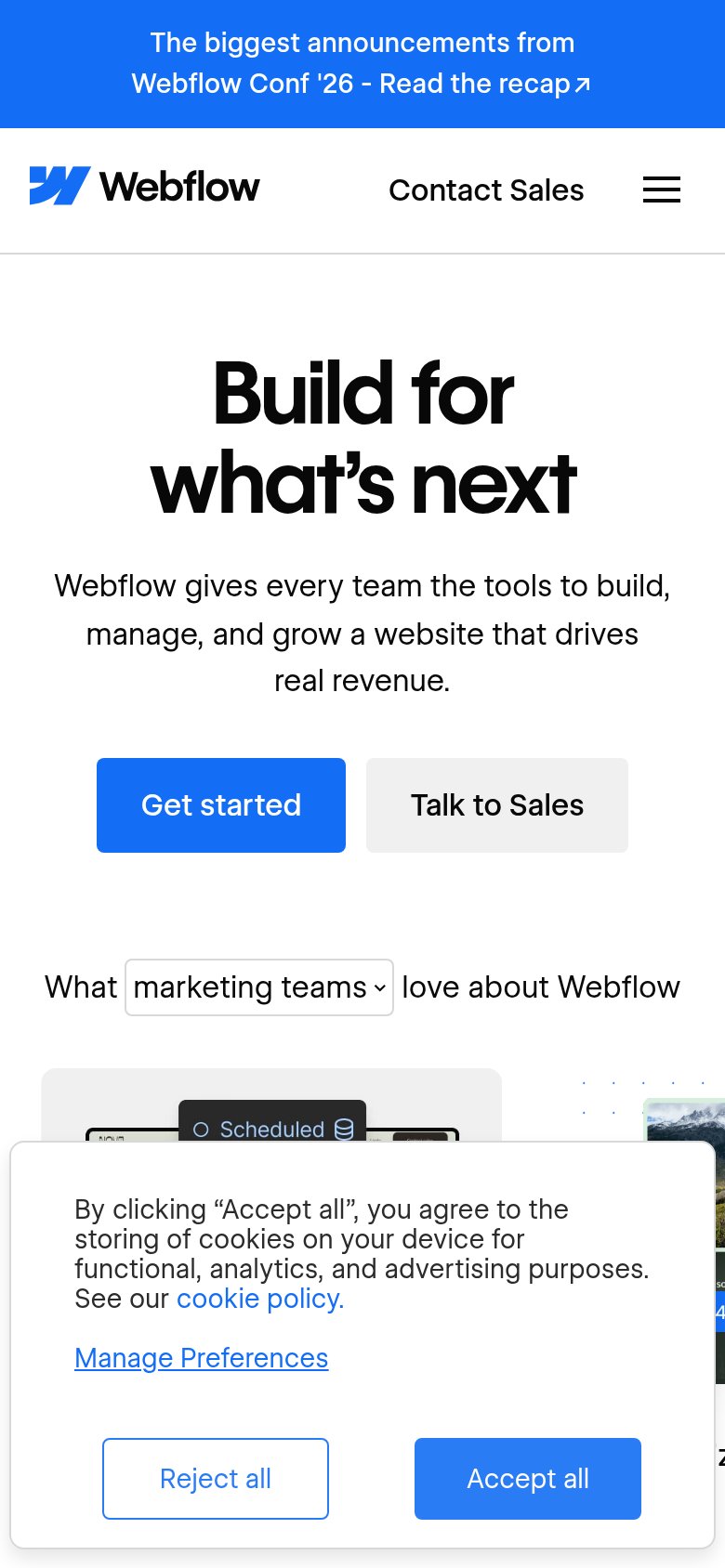 Mobile web annotations on the mobile capture