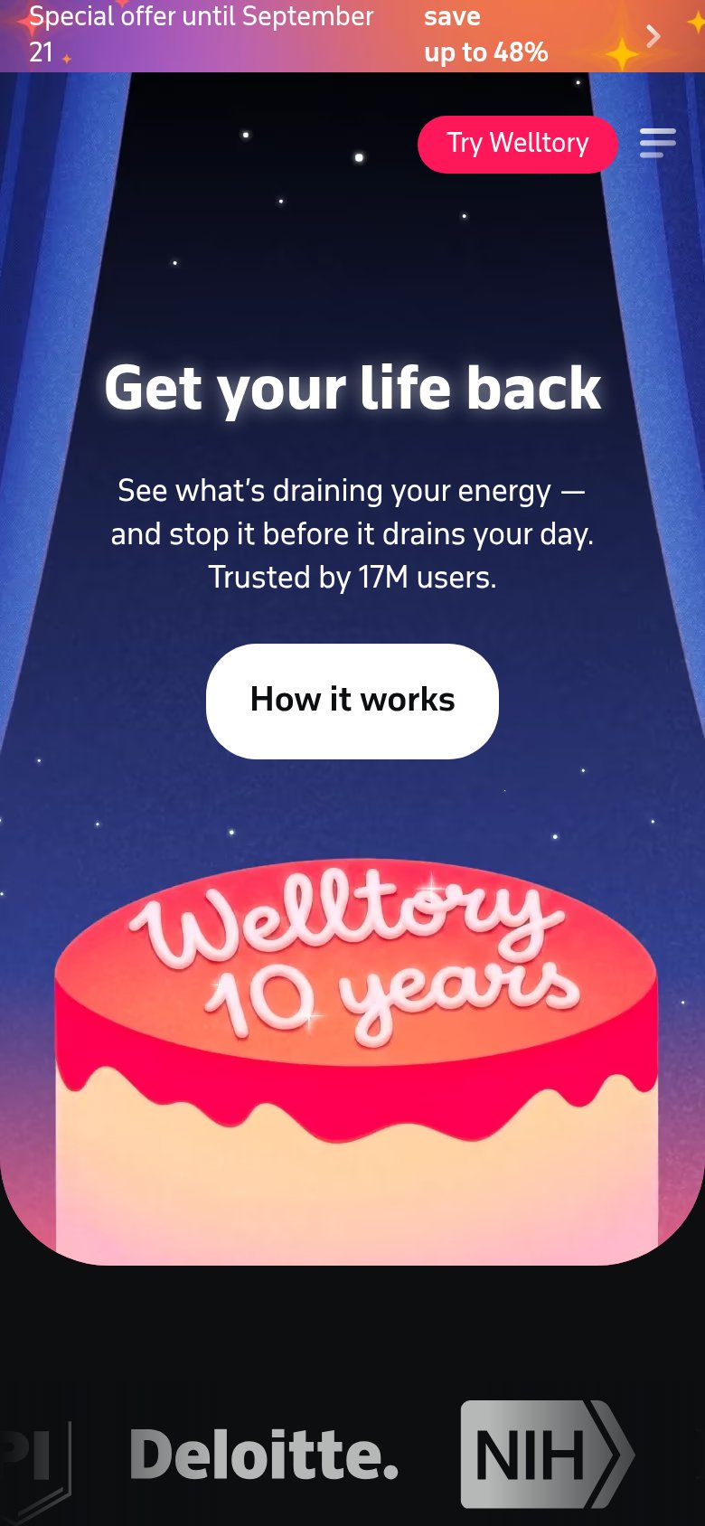 Welltory mobile capture for Mobile web