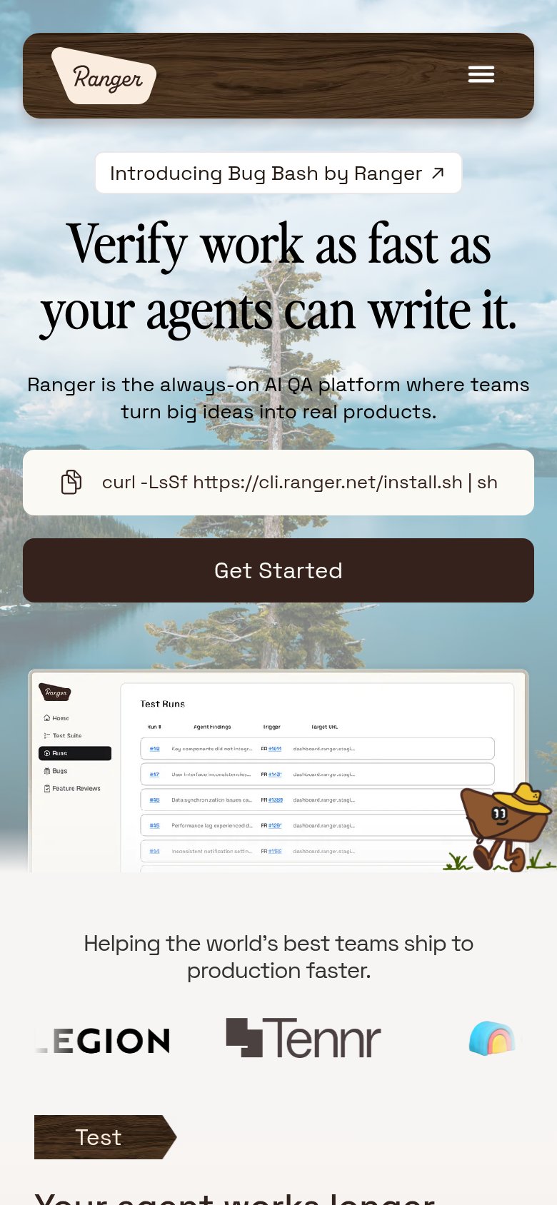 Ranger mobile capture for Mobile web