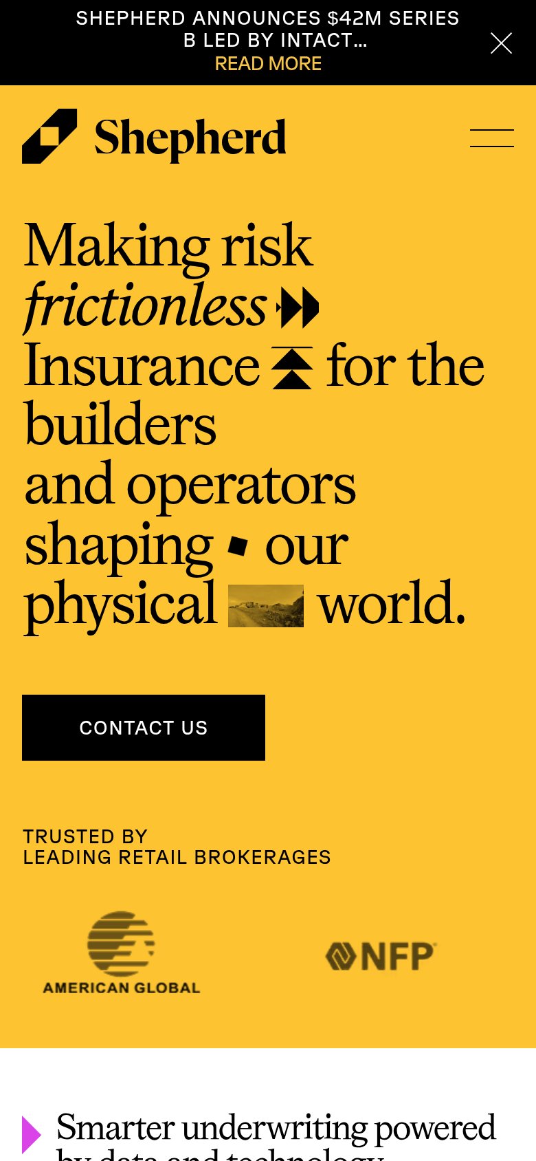 Shepherd Insurance (Shepherd) mobile capture for Mobile web