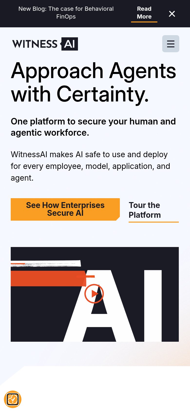 WitnessAI mobile capture for Mobile web