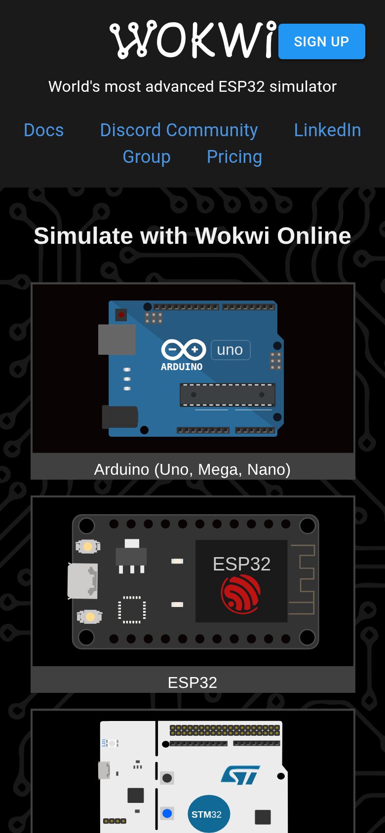 Wokwi mobile capture for Mobile web
