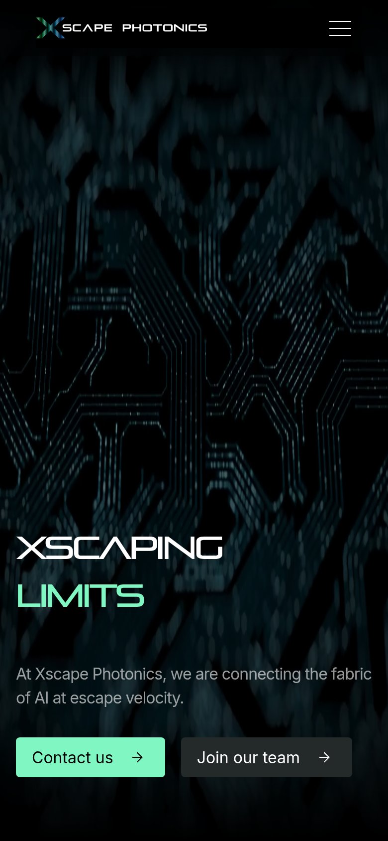 Xscape Photonics mobile capture for Mobile web