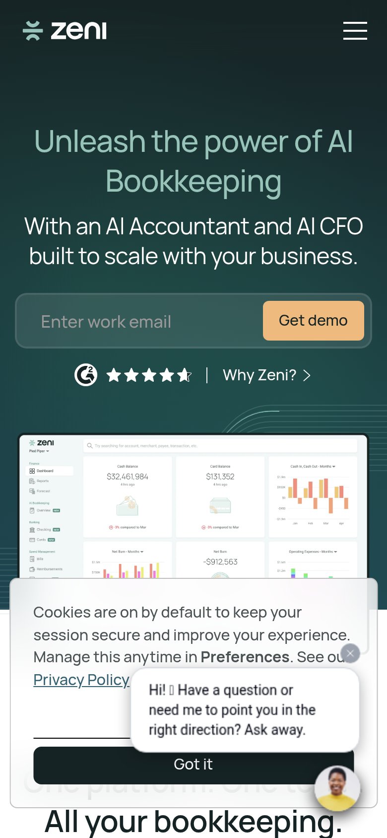 Zeni mobile capture for Mobile web