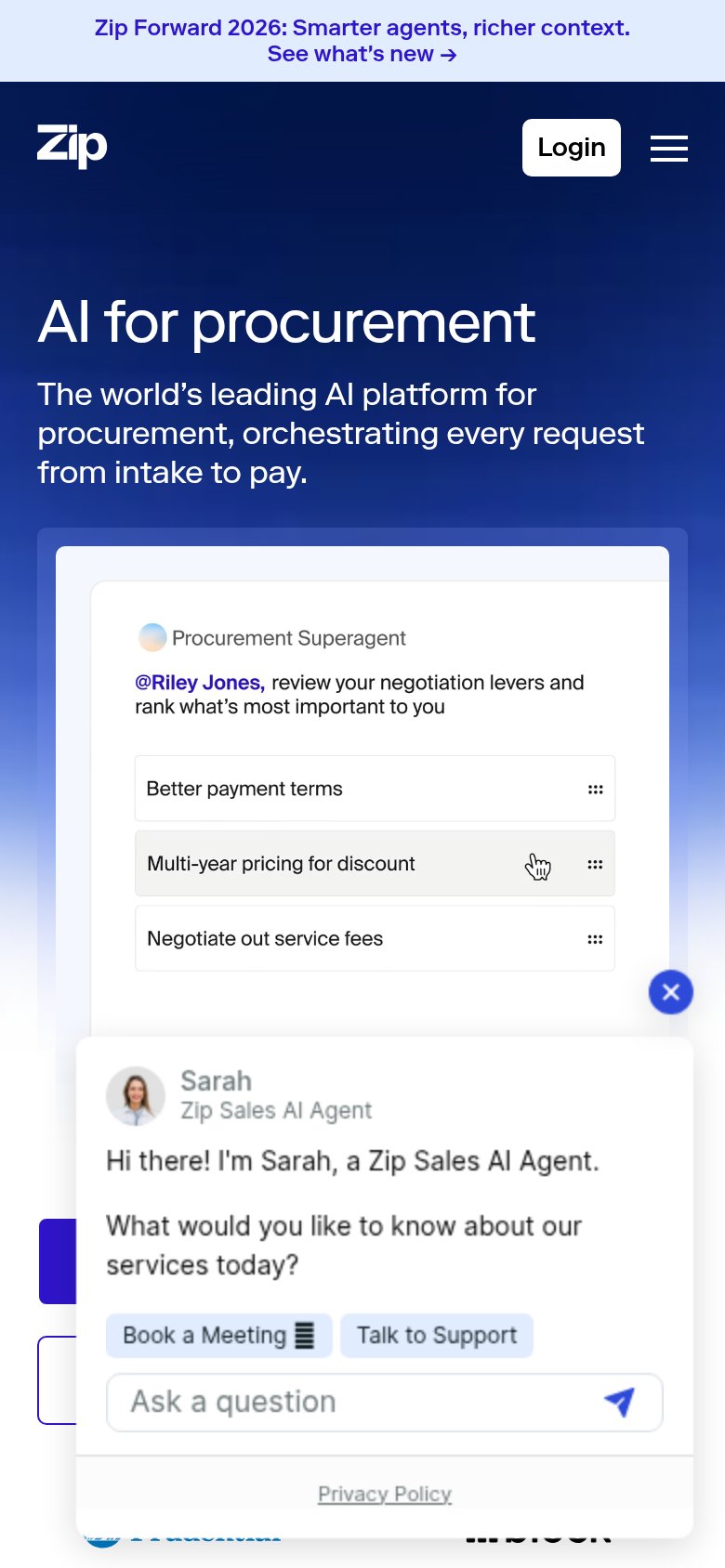 Zip mobile capture for Mobile web