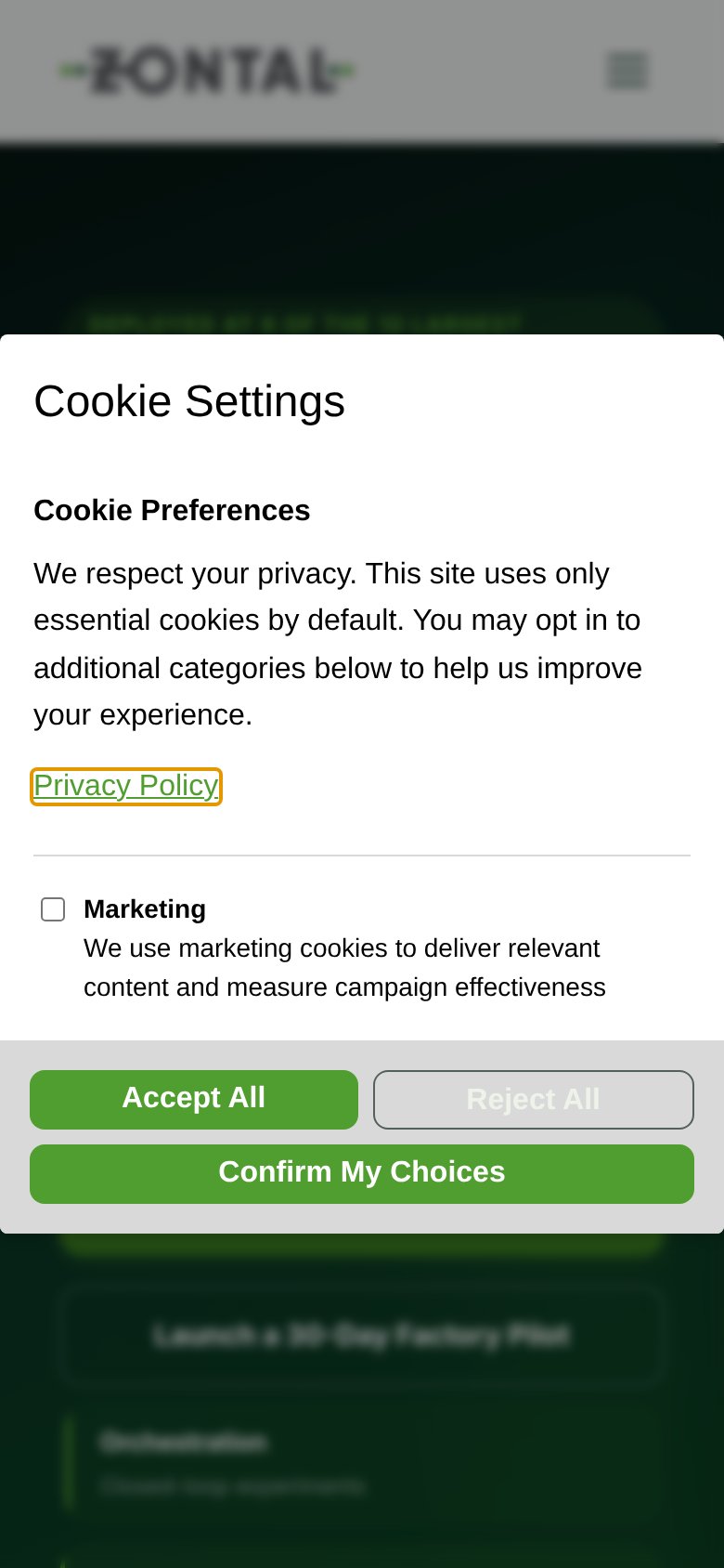 ZONTAL mobile capture for Mobile web